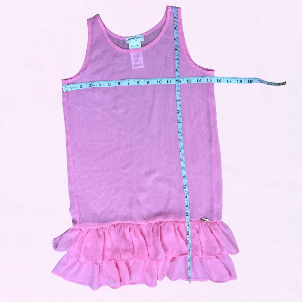 Jessica Simpson Pink Ruffle Tank Top - Picture 2 of 4